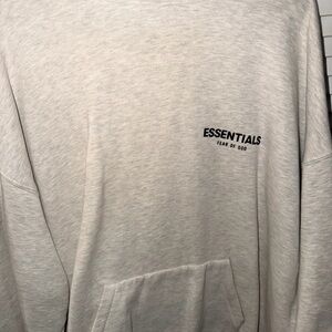 Fear of God Essentials Cream Hoodie